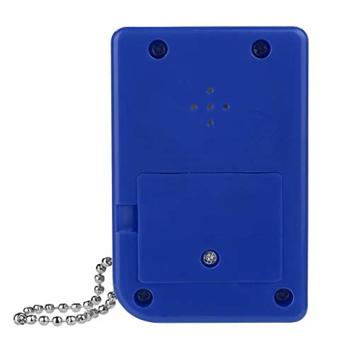 Cywulin Retro Mini Keychain Pendant Game Tetris Game Console Toy Packaging Toys Built-in 26 Games Travel Portable Gaming System Electronics Machines Gaming Gift Present for Boy Kids (Blue)
