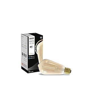 CALEX Slimme Filament Lamp – E27 Rustiek – Wifi LED Verlichting – 7W Vintage Lichtbron – Dimbaar via Smart Home App…