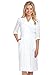 BARCO Prima Women's 58505 Scrub Dress (White, Medium)