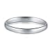 BORUO 925 Sterling Silver Ring Stacking Rings Plain Dome Tarnish Resistant Comfort Fit Wedding Band Gifts for Special Occasions 1.5mm 2mm 3mm Ring Size 4-12