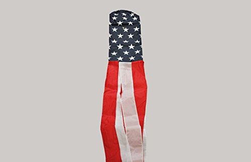 Flagtex American Flag Windsock 150cm Weather Resistant Polyester Garden Windsock USA Stars Stripes Design Outdoor Decoration Wind Indicator Patio Garden 60 inch Wind Direction Windsock — image 1