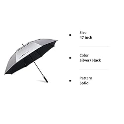 G4Free 47 Inch UV Protection Golf Umbrella Auto