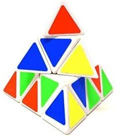 TurboTech Triangular Pyramid Pyraminx White Edge Speed Cube/ Puzzle Cube / Magic Cube Puzzle with Anti-POP and Durable Structure