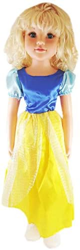 Uneeda Realistic Cute Walking Baby Toddler Doll - 27" Lifesize Wispy Walker Doll (Blue-Yellow)