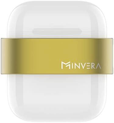 MINVERA AirPods case Aluminium case Premium Quality for Apple AirPods (Gold)