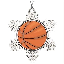 Immagini Natale Basket.Monsety Palla Da Basket Per Albero Di Natale Con Fiocchi Di Neve Idea Regalo Per Natale Amazon It Casa E Cucina