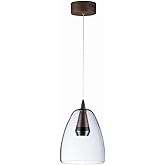 ET2 Sven-5W 1 LED Pendant-8 Inches Wide by 11.25 inches high-Black/Coffee Finish