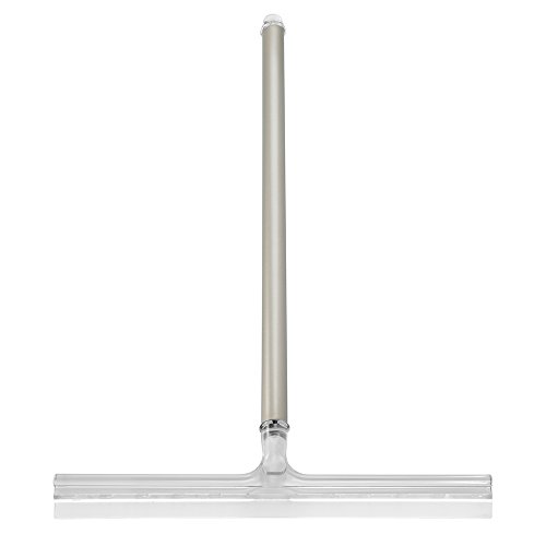 InterDesign Easy Reach Squeegee, Satin/Clear