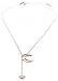 Happiness Boutique Women Lariat Necklace Star and Moon in Rose Gold Y Pendant Necklace with Half Moon Charm