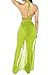 Kisscynest Women's Halter Neck Cut Out Three Piece Swimsuit Coverup 3 Pcs High Waisted Bikini Sets Swimwear Light Green XL