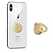 kwmobile Mobile Phone Ring – Metal Phone Ring with 360° Rotation and Stand Function – Self-Adhesive Finger Holder – Gold