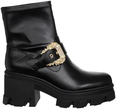 Amazon.com | VERSACE JEANS COUTURE women combat boots black 6 US