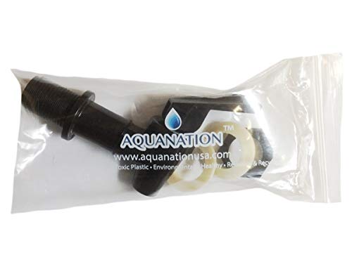 AquaNation BPA Free Replacement Cooler Faucet Water Bottle Jug Ceramic Water Crock Reusable Spigot Spout Water Beverage Lever Pour Dispenser Valve Gravity Water Tap Set of 4 (Set of 4 Black)
