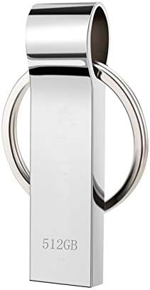 Wealthy Keychain USB Flash Drive 512gb Waterproof Memory Stick Portable Thumb Drive (512B)