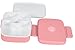 MAIRICO Premium Bento Lunch Box (Pink) for Adults and Kids - Beautiful 5 Compartment, BPA free, Leak-proof, Microwave, Freezer and Dishwasher Safe