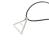 Moomba Necklace Pendant fashion necklace 30 Seconds to Mars,rock Band Jared Leto Silver Tone Necklace War Triad Silver Triangle.