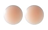 Liswic Pasties - Reusable Adhesive Silicone Nipple Covers,LIGHT,Round