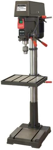 HD Floor Model Drill Press - 20" Swing; Step Pulley, 16 Speeds, 1.5 hp 115/230V Motor