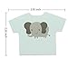 Shxstore Gray and Blue Elephant Cake Cupcake Topper Picks For It's A Boy Baby Shower Birthday Themed Party Decorations Supplies