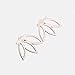 Goldenchen Silver Women Lady Fashion Rhinestone Crystal Earrings Ear Hook Stud Jewelry