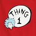Bumkins Dr. Seuss by Bumkins Classic Short Sleeve Bodysuit-Thing 1, 6 Months