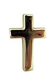 Rhodium Plate Latin Cross Lapel Pin, 1/2 Inch