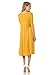 Pastel by Vivienne Women's A-Line Trapeze Midi Dress Large Mustard