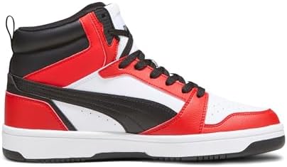 Unisex Rebound V6 Turnschuhe, Puma White Puma Black For All Time Red, 40 EU