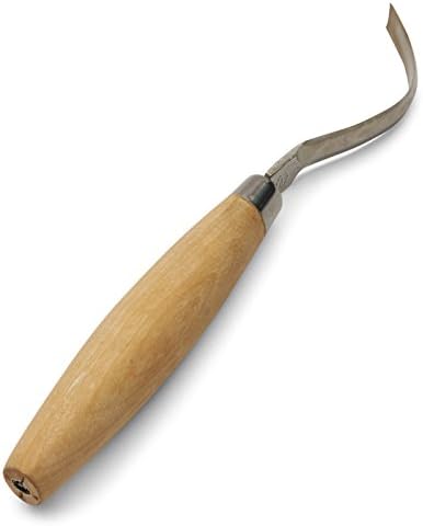 Wood carving broad-bladed hook knife perfect for Spoon Carving - Sweedish Steel and hardwood Handles