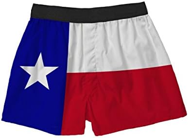 Brief Insanity Texas Flag Silky Boxer Shorts Gifts for Men Dad Husband Brother