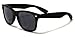 Style Sunglasses Set Black Polarized Large Unisex Outdoor Sports Glasses for Men Women Teens with UVA/UVB Protection Retro 80s Vintage Hipster Eyewear Brand New Wayfarers with Carrying Case