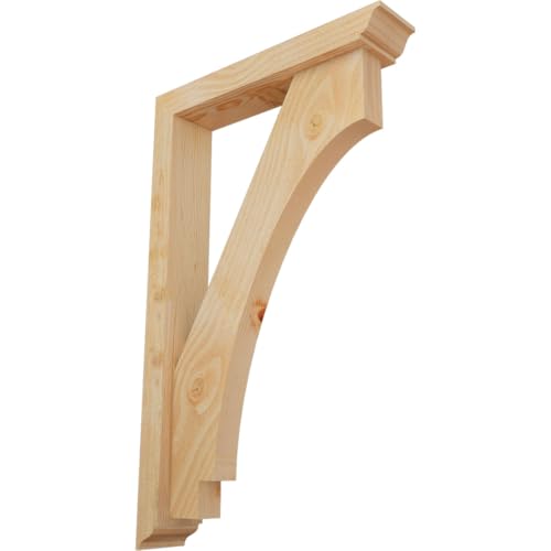 4"W x 20"D x 32"H Imperial Traditional Rough Sawn Bracket w/Offset Brace, Dougl…