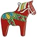 Pinnacle Peak Trading Company Swedish Dala Horse MINI German Pewter Christmas Ornament Small Decoration Charm