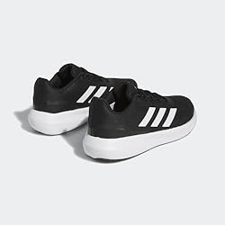 adidas Run Falcon 3.0 Shoe, Black/White/Black, 2 US