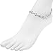 Body Candy Handcrafted Clear Accent Adjustable Anklet Created with Swarovski Crystals