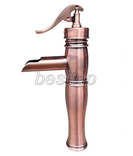Fidgetgear New Water Pump Look Style Red Copper Bathroom Sink