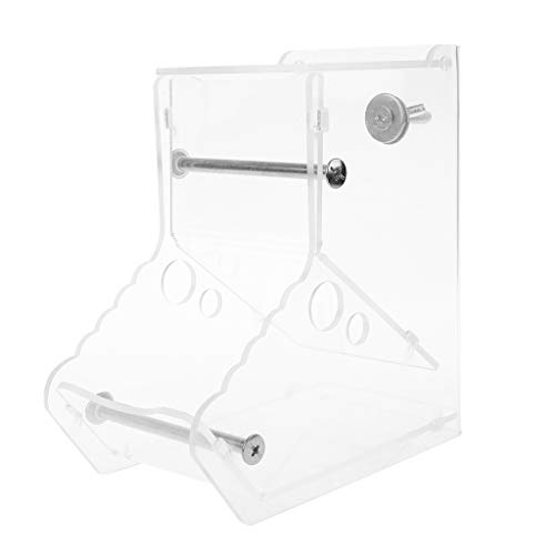 Oranmay Automatic Hamster Feeder Acrylic Food Feeding Dispenser for Guinea Pig Gerbil Pigeon