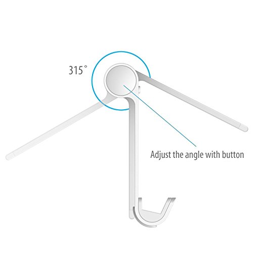 iPad Stand, JETech Adjustable Multi-Angle Mini Portable Durable Aluminum Tablet Stand, Compatible with iPhone, iPad, Galaxy, Nexus and More - 2061