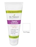 Be Natural Organics Organic Sunscreen - Tint-Free 4 Oz (120 ml)