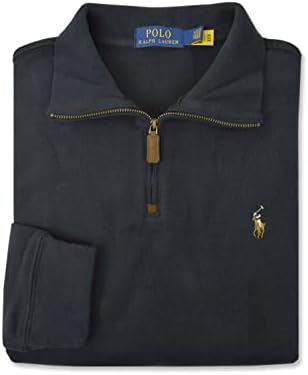 POLO RALPH LAUREN Mens Classic Estate-Rib Quarter-Zip Pullover
