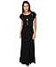 3269-BLK-08: KRISP Maxi Dress,Black,UK 8/US 4