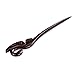 Breezelike Hair Sticks - Ebony Wooden Hair Stick : Black Swan - 7.1 inches Handmade Black Sandalwood Hair Pin