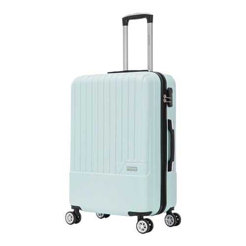SANTINO Mala de Viagem Grande 32kg Rígida ABS 4 Rodas 360º com Segredo Leve Resistente Flexível Antifurto Verde tamanho 28 polegadas