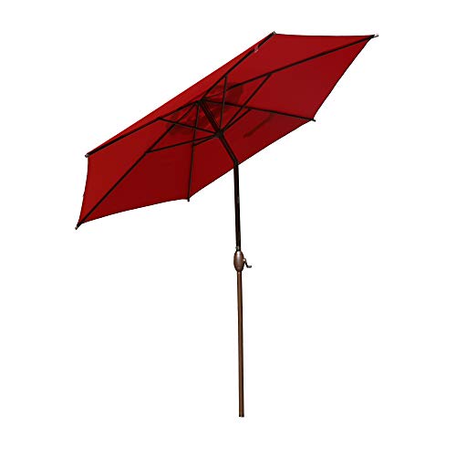 Abba Patio 9ft Patio Umbrella Outdoor Umbrella Patio Market Table Umbrella With Push Button Tilt And Crank For Garden Lawn Deck Backyard Pool Red On Galleon Philippines