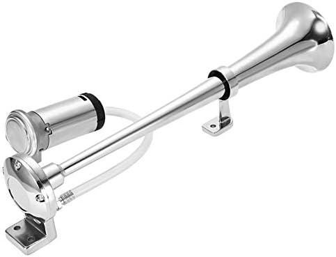 Finerplan Universal Single Train Trumpet 12V Car Air Horn Compressor with Super Loud 150DB