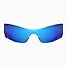 Walleva Ice Blue Coated Polarized Replacement Lenses for Oakley Batwolf (OO9101 Series) Sunglasses