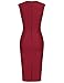 MUXXN Women's 50s 60s Vintage Sexy Fitted Office Pencil Dress