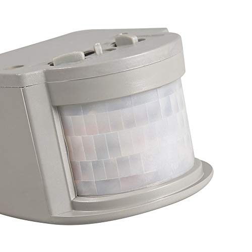 Neufday 180 Degree Infrared PIR Motion Sensor Detector Wall Light Switch Gray LED Outdoor 90~250V - Thumbnail 3