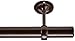Amazon Basics Curtain Rod Ceiling-Mount Bracket, Set of 2, Dark Bronze (Espresso)