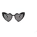MINCL/New Fashion Love Heart Sexy Shaped Sunglasses For Women Girls Brand Designer Sunglasses UV400 (black)